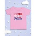 thumbnail image 3 of Red White And Blesed T-Shirt Infant -Image by Shutterstock,  6 Months, 3 of 4