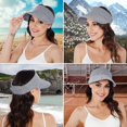 thumbnail image 7 of FZFLZDH Sun Visor Hats, Wide Brim Beach Hat Roll-up Golf Straw Sun Hat Packable Foldable Summer Beach Hat for Women (Black White), 7 of 7
