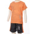thumbnail image 6 of Vxuxlje Kids Boys Summer Sporty Leisure Short Sleeves T-shirt Shorts Set Quickly Dry Sport Basketball Orange 160, 6 of 7