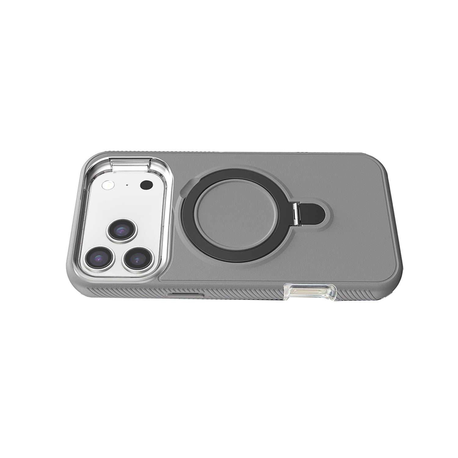 Heavy Duty Case with Wireless Charging Kickstand for iPhone 17 Pro Max - Grey