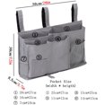 thumbnail image 4 of Cribun Bedside Storage Caddy, Bunk Bed Organizer Bed Storage Pocket Bedside Organizer Hanging Bed Storage Caddy College Dorm Room, Hospital Bed Rails, Baby Bed Camp,(Grey), 4 of 4