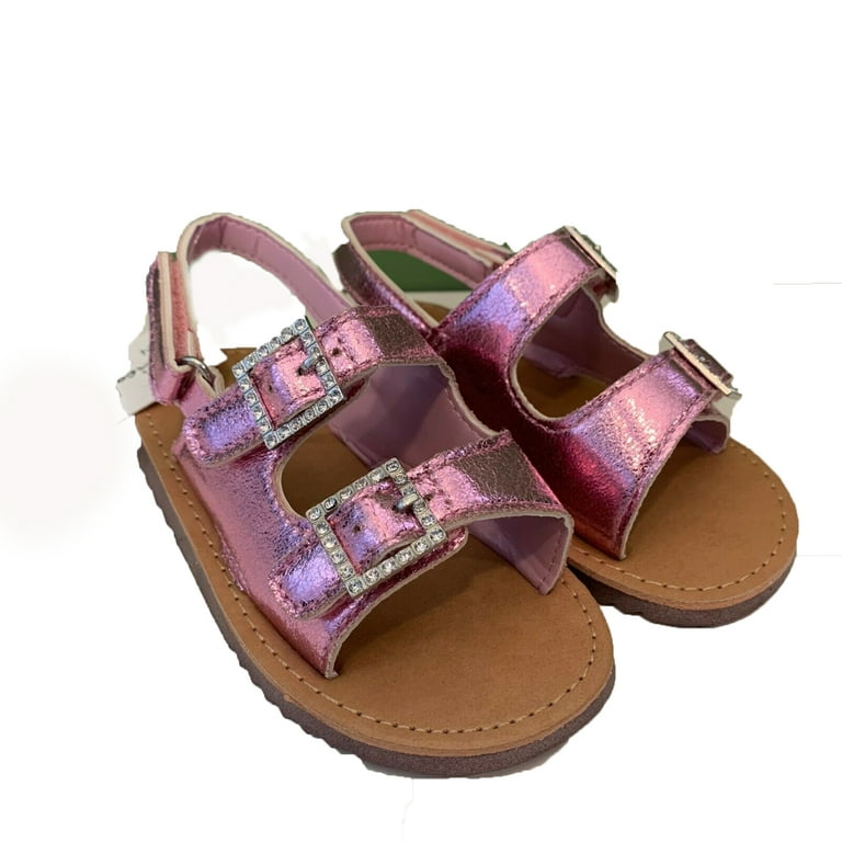 Nicole Miller Rhinestone Sandal Toddler PINK METALLIC RHINESTONE