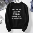 thumbnail image 3 of Vedolay Women's Fashion Hoodies Womens Casual Sweatshirts Oversized 2023 Fall Winter Pullover Tops with Pockets,Black XXL, 3 of 5