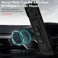 thumbnail image 3 of Estuche GANGXUN para iPhone X/Xs, soporte giratorio 360°, estilo mecánico y magnético, 3 of 5