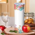 thumbnail image 2 of Rose 20 Oz Stainless Steel Skinny Tumbler – Vacuum Insulated Slim Travel Cup with Lid & Stainless Steel Straw, 360° Full Wrap Printed Tumbler for Home, Office & Outdoor Use, Spring, Floral, 2 of 6