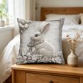 thumbnail image 6 of Tuvgenk Throw Pillow Covers Indoors 18x18 In Polyester Pillowcases Furry Rabbit Multicolor for Couch, 6 of 6
