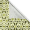 thumbnail image 4 of Ambesonne Floral Window Valance, Monotone Flowers, 54" X 12", Green Brown Yellow Green, 4 of 5