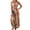 #1, variant on XUNKUSGA 3 Piece Swimsuits for Women Fashion Boho Floral Bikini Sets for Women Retro High Waisted Slit Maxi Skirt Bathing Suit Cover Up for Women,Brown,S