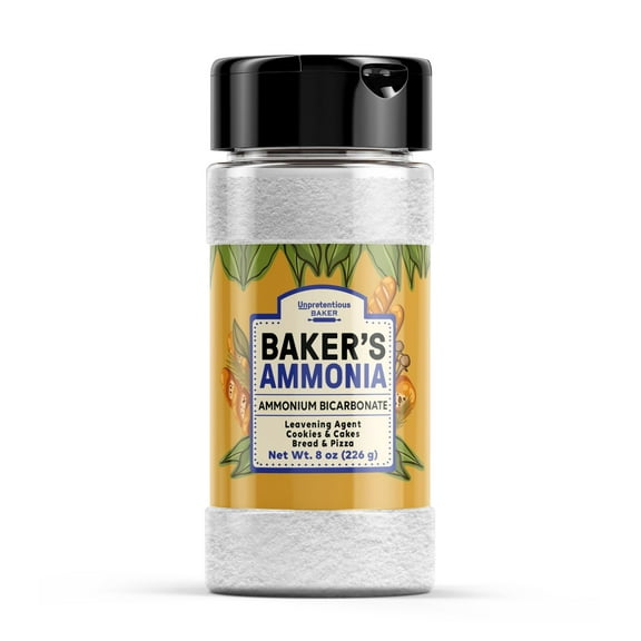 Unpretentious Baker's Ammonia 8 oz, Ammonium Bicarbonate, Traditional Leavening Agent