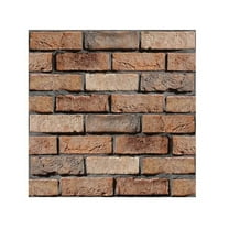 10PCS Brick Wallpaper Peel and Stick Brick Wallpaper 11.8x11.8inch Self Adhesive Removable Wallpaper Faux Brick Wallpaper Textured for Bedroom Living Room Bathroom Wall Decor Clearance