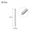 thumbnail image 2 of Uxcell 20pcs Watch Band Pin 20mm Stainless Steel Spring Bar Pins 1.2mm Dia, 2 of 4