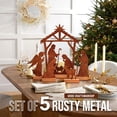 thumbnail image 3 of Ayieyill Christmas Tabletop Decorations Indoor 5pcs Nativity Scene Christmas Decor Xmas Decoration, 3 of 8