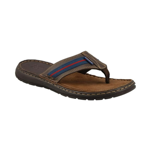 Sandalia Vandana Hombre Piel Casual Resistente Durable Cafe 29