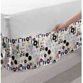 thumbnail image 2 of Grunge Bed Skirt, Polka Dots in Lively Colors and Scribble Art Elements Grunge Look Childish Ink Art, Elastic Bedskirt Dust Ruffle Wrap Around for Bedding Decor, 4 Sizes, Multicolor, by Ambesonne, 2 of 2