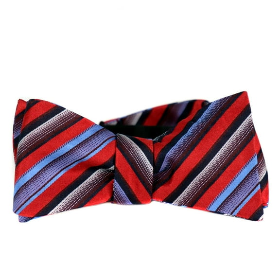 BuyYourTies - FBTZ-475 - Mens Aficionado Self Tie Bow Tie - Red Black