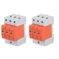thumbnail image 3 of Protection contre les Surtensions, Fenêtre Visible AC 420V 2Pcs Din Rail Parafoudre Dispositif PC Shell Ignifuge avec des Indicateurs de Vert Rouge pour l'Électronique Domestique Imax: 20ka, Imax: 40ka, Imax: 60ka, 3 of 8