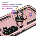 thumbnail image 4 of Asuwish Compatible with Samsung Galaxy A56 5G Phone Case Tempered Glass Screen Protector Slim Magnetic Ring Holder Stand Hybrid Protective Cell Cover for A 56 Women Men Pink, 4 of 8
