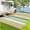 Blue Green Yellow White, variant on Gaderth Outdoor Rug,Plastic Straw Rug,Modern Striped Patio Rug,UV-Resistant Indoor Outdoor Carpet,Portable Large Area Rug Mat,Non Shedding,For Porch Deck Balcony Backyard RV Picnic