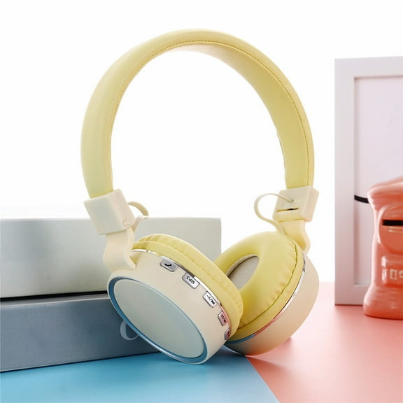 Over-Ear Bluetooth Headphones, 200H Playtime Wireless Headset, HiFi Stereo Bass, Foldable Noise Cancelling Headphones, Built-in Mic for Music/Gaming/Work