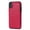 Rose Red, variant on Naierhg Faux Leather Solid Color Phone Case Protective Cover with Card Slot for iPhone12,White for iPhone 12 6.7inch