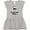 AC-Heather Grey, variant on Inktastic Daddy's Little Rocker Skull Girls Baby Dress