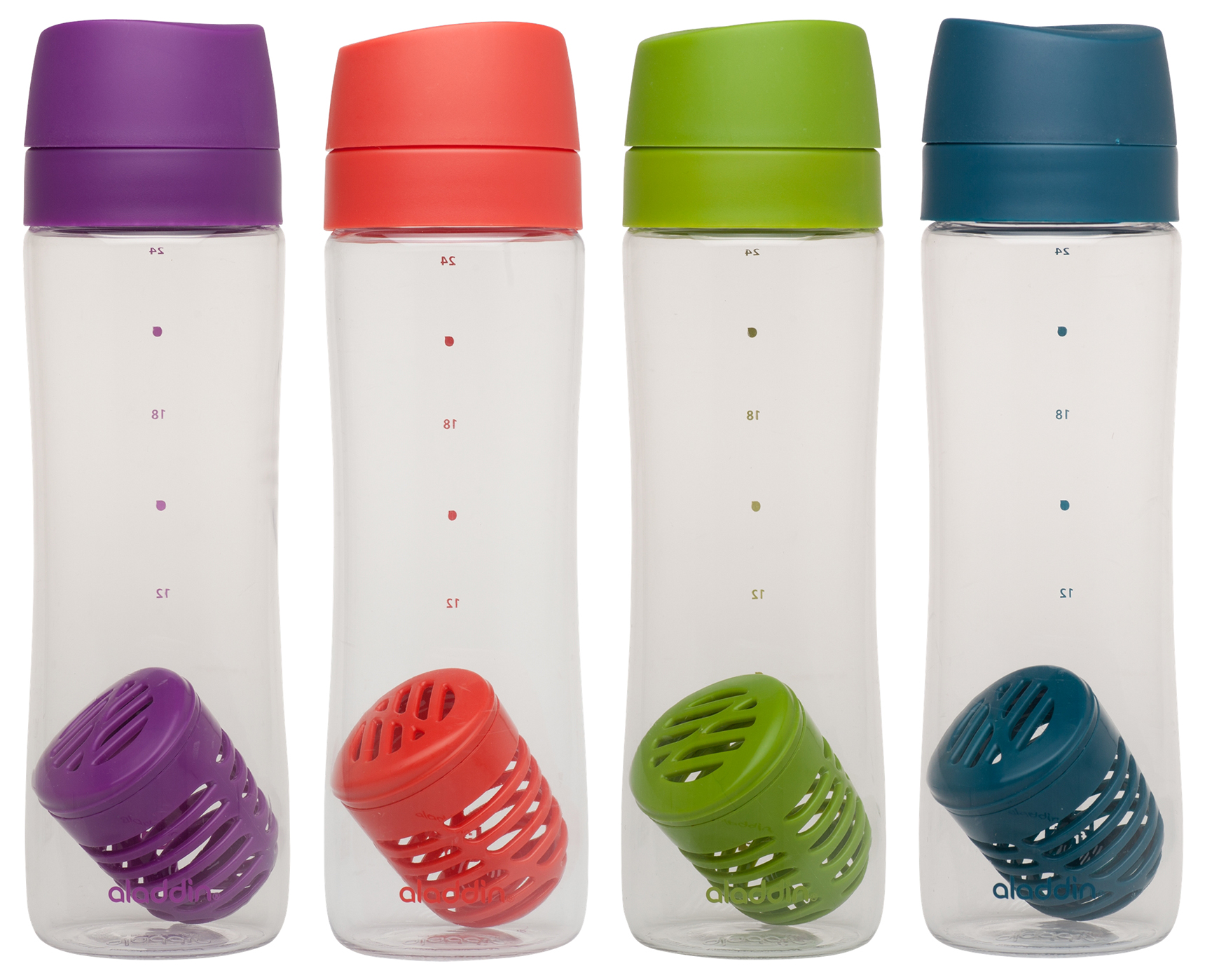 Aladdin 1001785012 24 Oz. Infused Water Bottle Assorted Colors