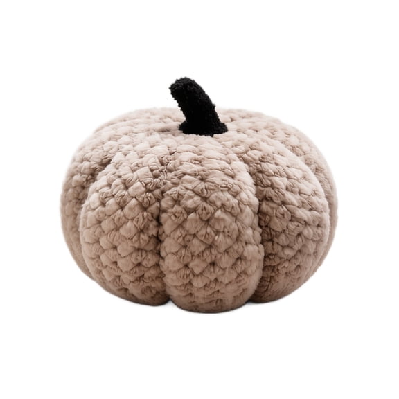 Halloween Pumpkin Pillow, Soft Fuzzy Plush Sherpa, 1 Pack 7.9 inch 11.0 inch Decorative Throw Cushion, Perfect for Sofa Bedroom Living Room Indoor Halloween Home Party Decorations