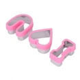 thumbnail image 1 of Moldes Para Galletas De Pastel, Moldes Para Pastel De San Valentín De Forma única, 3 Piezas A Prueba De Herrumbre Para Fiesta ANGGREK Rosa, 1 of 8