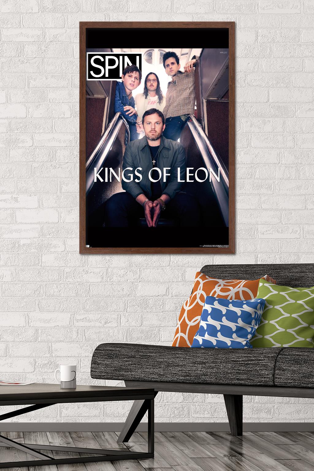 SPIN Magazine - Kings of Leon 21 Wall Poster, 22.375" x 34" Framed