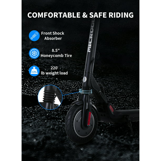 MICROGO M5 Upgrade for Adults, 500W Motor and 8.5 Honeycomb Tires 19 Mph Top Long Range Folding E Scooter Commuter - Walmart.com