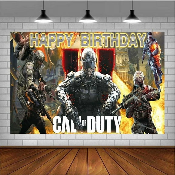 Call Of Duty Party Supplies for Photography Taspestry Poster Backdrop Banner Background Birthday Decorations
