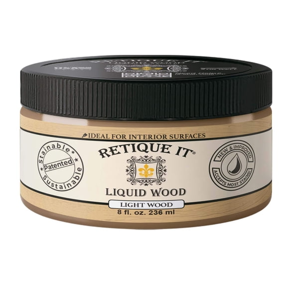 Liquid Wood Coatings - Stainable Primer - Paint It Then Stain It (Light Wood, Small)