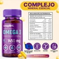 thumbnail image 3 of Suplemento de Omega 3 3420 MG con Vitamina E | Suplementos de Aceite de Pescado con Omega 3 EPA y DHA | Sin OGM, Sin Gluten | Fabricado en Holanda | 60 Cápsulas, 3 of 9