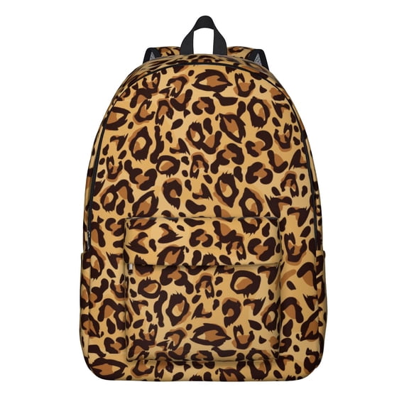 Leopard Print Backpack for School,Cute School Bag,Schoolbag with Adjustable Shoulder Straps & Padded Back,15.7"x11.8"x5.5"