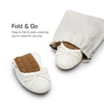 thumbnail image 3 of Bailarinas Plegables para Mujer DREAM PAIRS Blancas Talla 9.5, 3 of 8