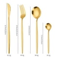 thumbnail image 2 of CNKOO Matte Silverware Set Serve for 6  24 Pieces Heavy Stainless Steel Flatware Set Utensils Cutlery Tableware Set Including Steak Knife Fork and Spoon  Gift Package for Wedding Housewar, 2 of 6