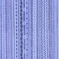 thumbnail image 1 of Ahgly Company Indoor Square Solid Blue Modern Area Rugs, 3' Square, 1 of 4