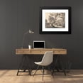 thumbnail image 4 of Francis Towne 24x20 Black Modern Framed Museum Art Print Titled - The Foot Bridge (1780), 4 of 5