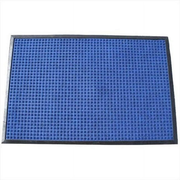 Durable Corporation 630S0034BL 3 ft. W x 4 ft. L Stop-N-Dry Mat in Blue