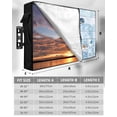 thumbnail image 7 of Sea Turtle Outdoor TV Cover 48 to 50 inch Ocean Starfish Coral Blue Wood Grain Waterproof Dustproof TV Covers for Outside with Zipper Remote Control Pocket Flat Screen Protectors, 7 of 7