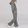 thumbnail image 5 of RYRJJ Lounge Sets For Women 2 Piece Outfits Pullover Hoodie Sweatshirt and Drawstring Wide Leg Sweatpant Sweatsuit Tracksuit(Dark Gray,XXL), 5 of 8