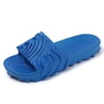 thumbnail image 5 of Modstep Cloud Slides for Men Women Recovery Foam Sandals Summer Comfortable Walking Shower Pillow Slippers for Pool Beach size 7 Blue, 5 of 6
