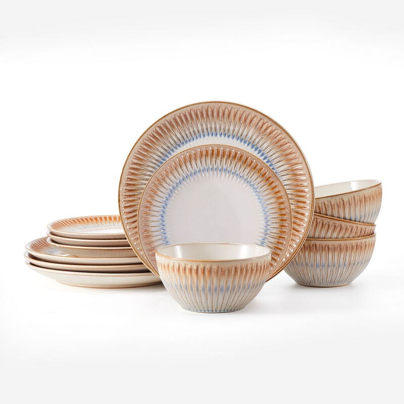 d*7様 PHARFAITE パルフェット　バーガンディ×グレー セットアップ Pfaltzgraff Hensley 12 Piece Stoneware Dinnerware Set Green