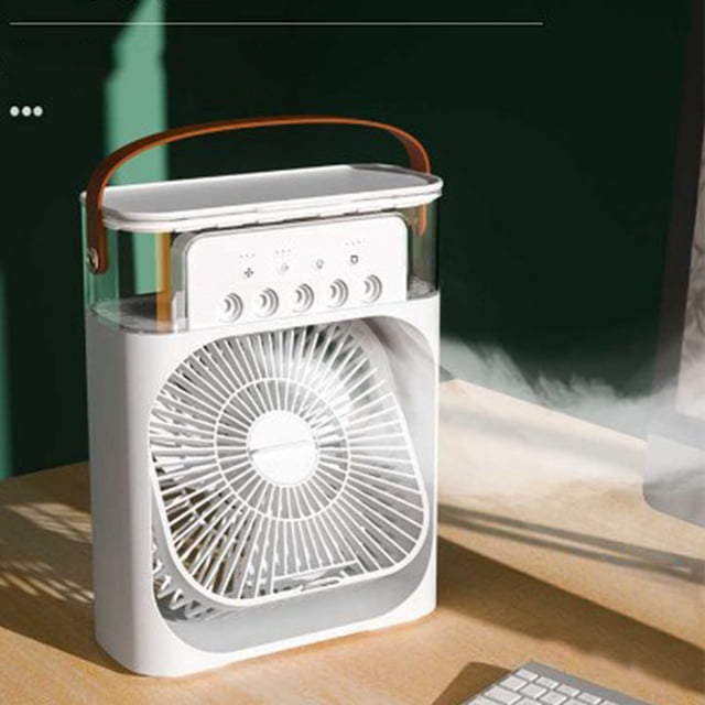 Ventilador USB, ventilador de pulverización de agua, ventilador refrigerado por agua, ventilador de escritorio pequeño con pulverización de niebla, rendimiento de primer nivel