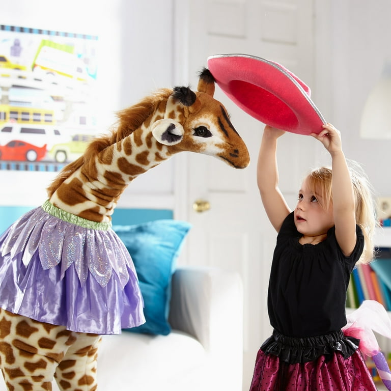 Melissa Doug Extra Large Baby Zoo Giraffe Lifelike Plush Stuffed Animal 4 feet tall Walmart