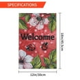 thumbnail image 3 of Yolandalse Graden Flag Ladybugs on Leaves Spring Welcome Floral 12x18 Inch Garden Flags Double Sided for Outside Yard Flags Garden Decor,Fall Watercolor Bird Garden Flag, 3 of 7