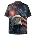 thumbnail image 6 of Linfrsh Independence Day Shirts for Men USA Flag T Shirt – Patriotic American Pride Tee for Men or Women, Unisex Adult(Dark Blue,6XL), 6 of 6