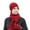 Wine Red, variant on Dress Choice Men Winter Knit Hat Beanie Long Scarf Touchscreen Gloves Set Skull Cap Neck Warmer Gloves Set with Fleece Lined for Outdoor Sport