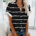 thumbnail image 2 of Blusa con estampado floral de manga corta con cuello en V para mujer OAVQHLG3B Store  lin121212, 2 of 4