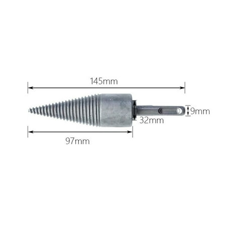 

Naittoop Clearance Firewood Machine Drill Wood Reamer Punch Bit For Split Wood Drilling Tool